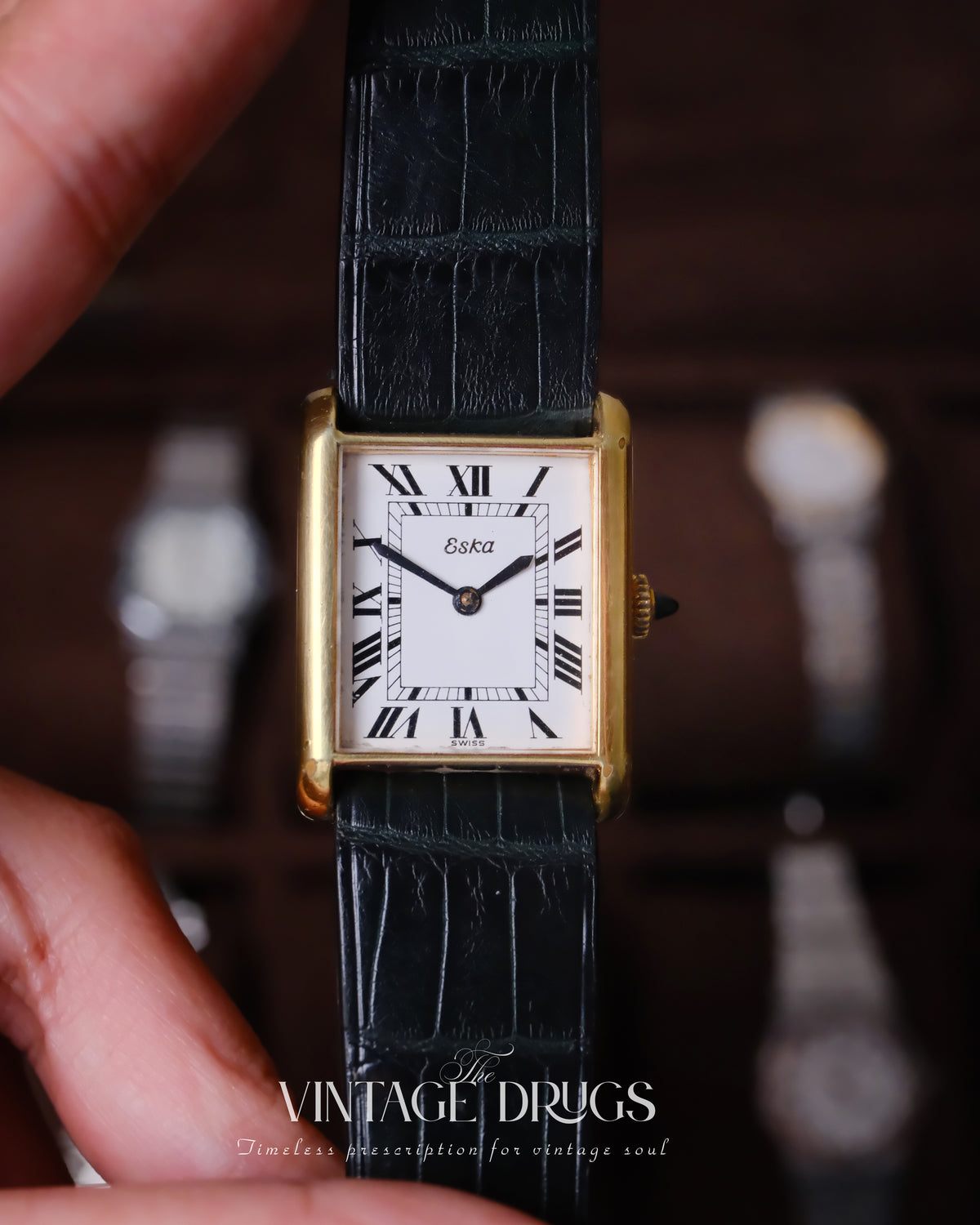 Eska Vintage Swiss Dress Watch 1980s — Super Rare