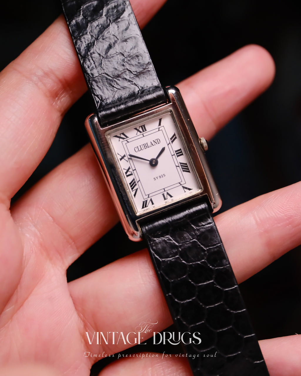 Clubland Vintage Watch — Rare 925 Sterling Silver
