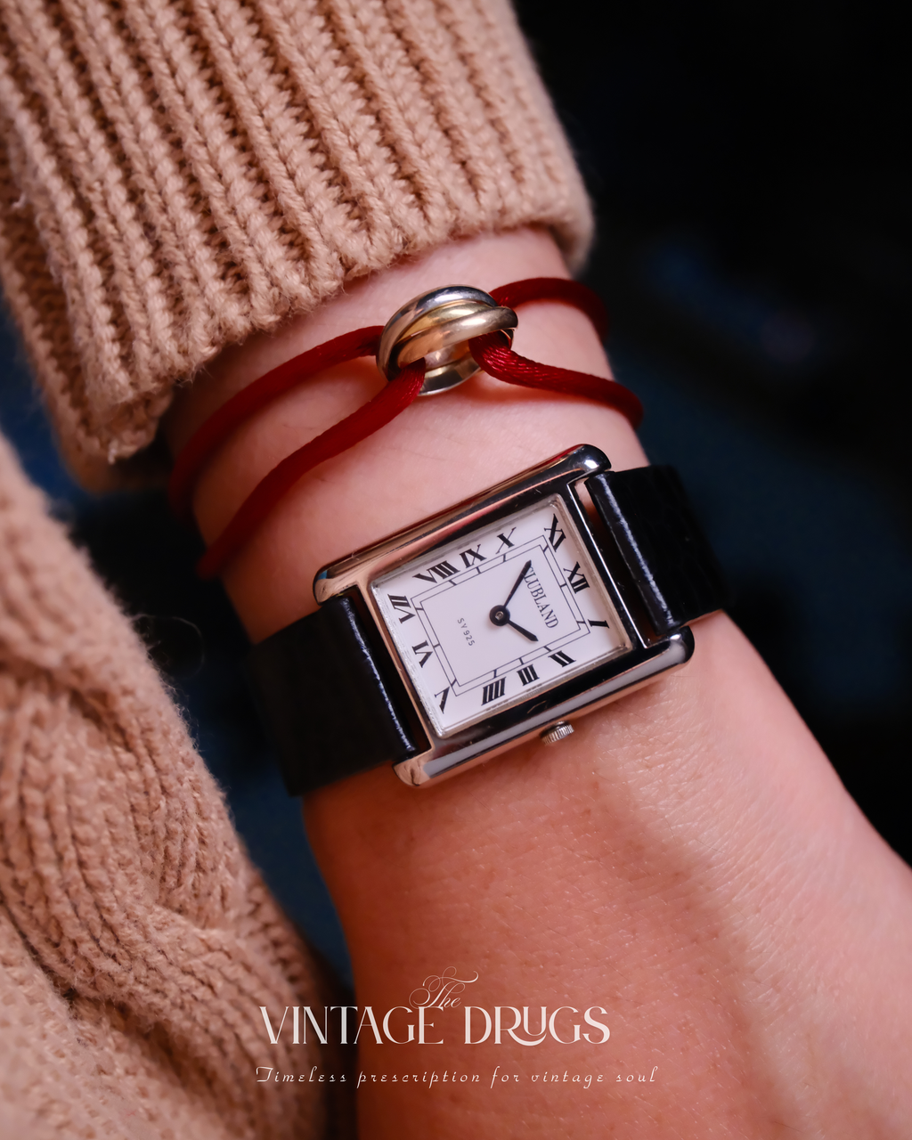 Clubland Vintage Watch — Rare 925 Sterling Silver