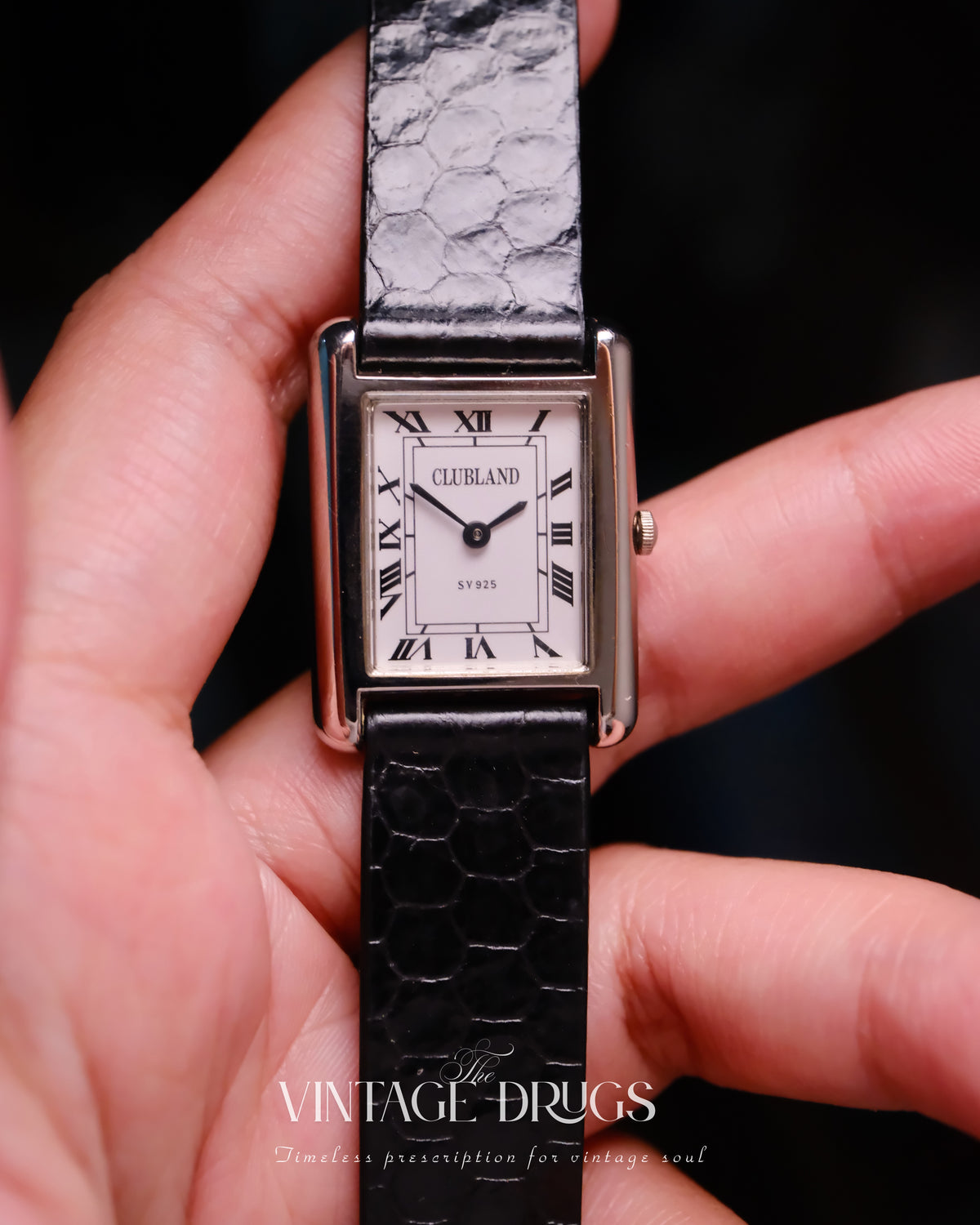 Clubland Vintage Watch — Rare 925 Sterling Silver