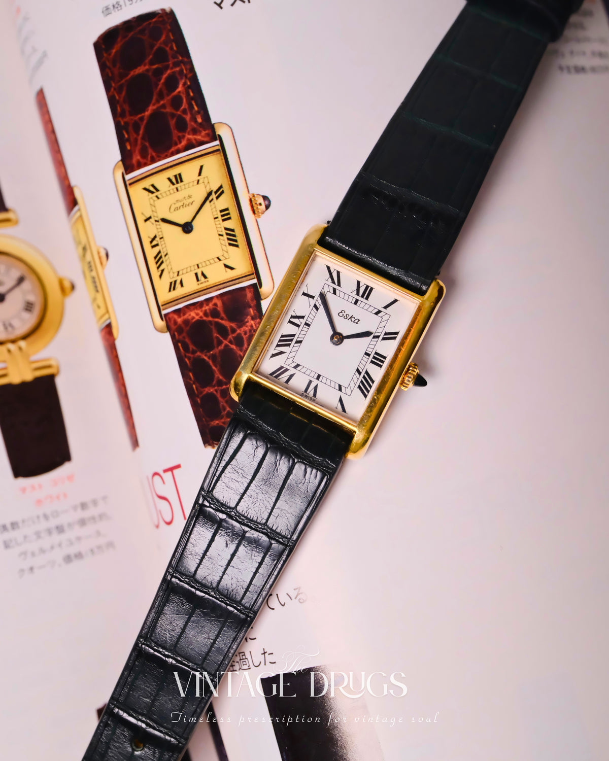 Eska Vintage Swiss Dress Watch 1980s — Super Rare