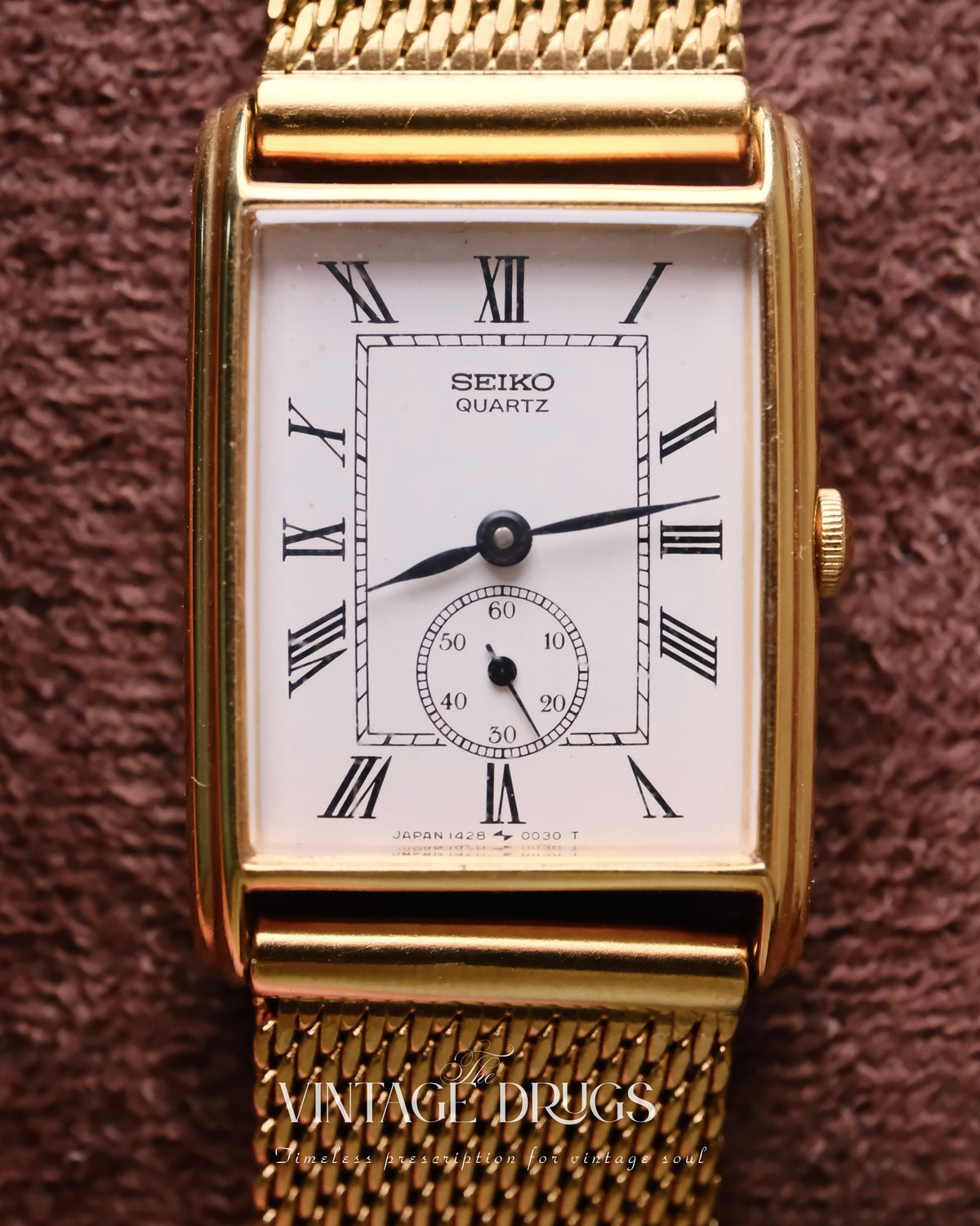 Seiko Mini Tank 1980s Ref. 1428-5020 — One Piece Only