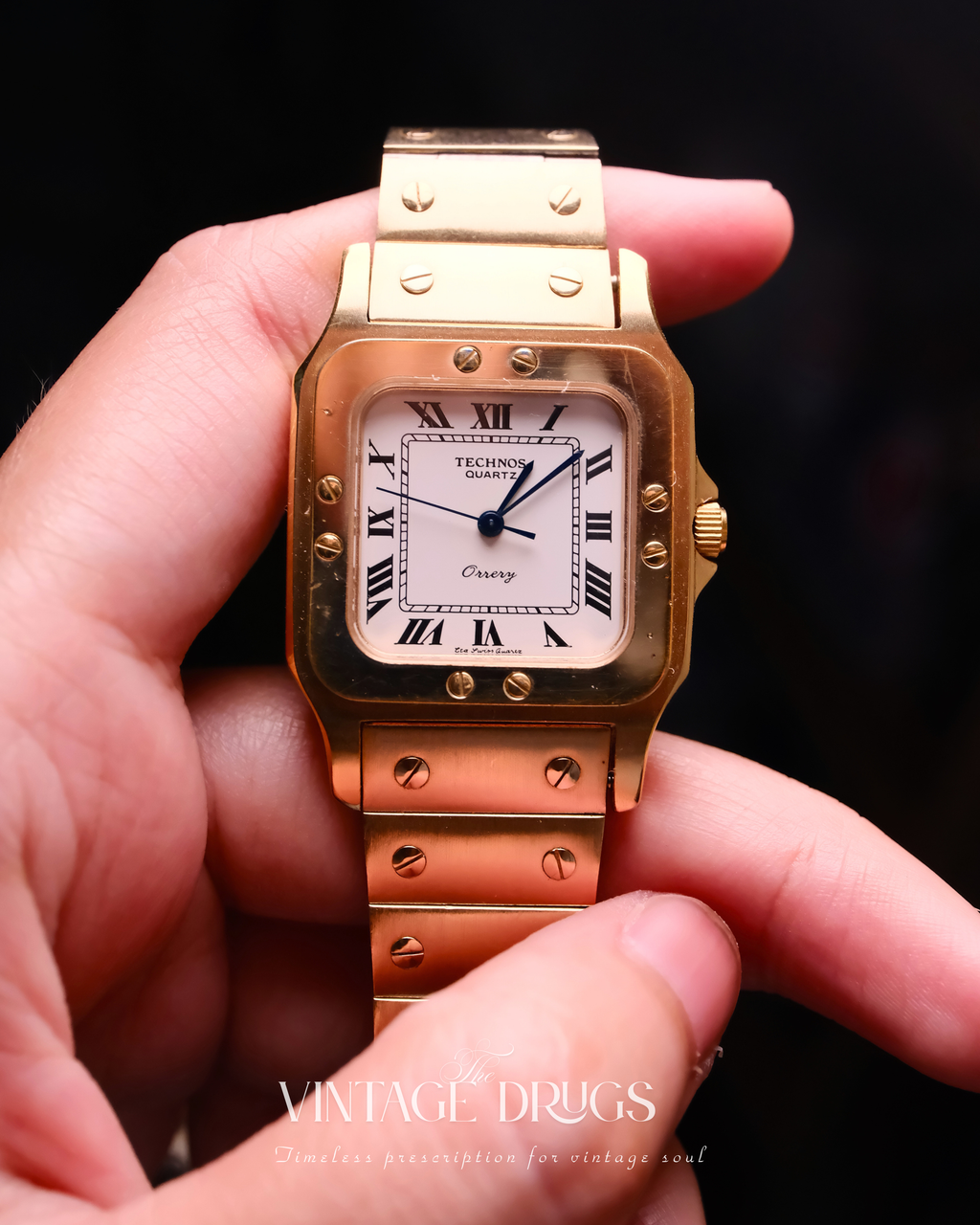 Technos Santos Homage — Rare Vintage Swiss Watch 1980s