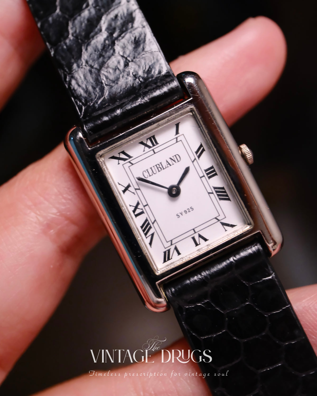 Clubland Vintage Watch — Rare 925 Sterling Silver
