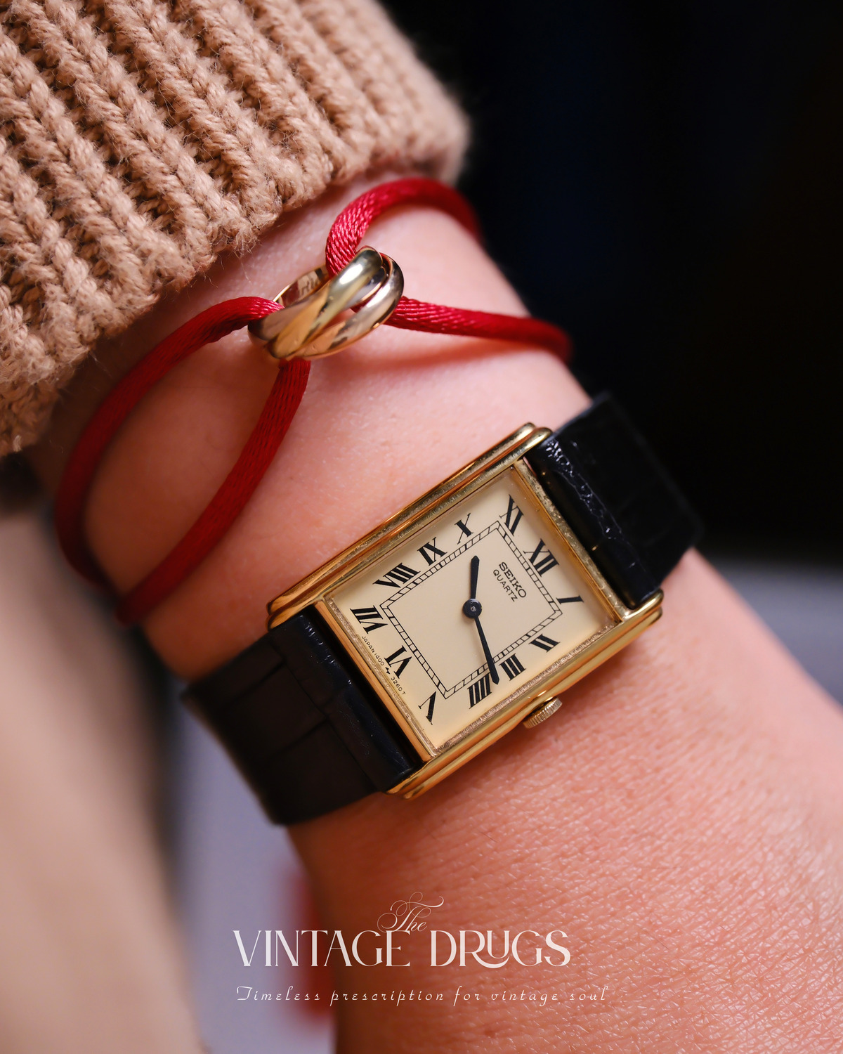 Seiko Gold-Plated Roman Dial 1984 Ref. 1400-6820 — NOS Super Rare