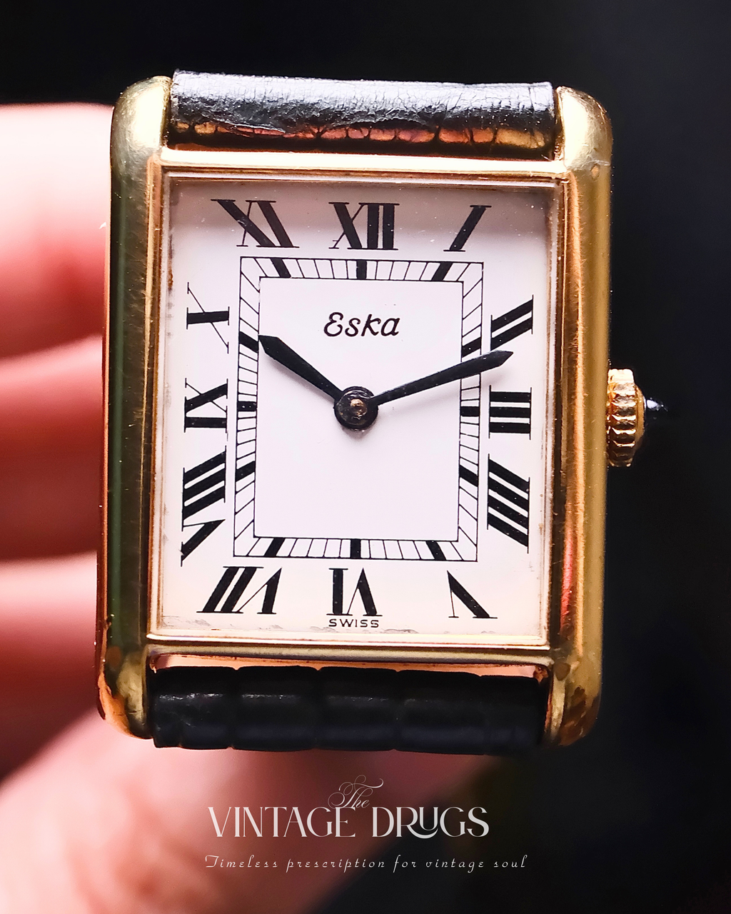 Eska Vintage Swiss Dress Watch 1980s — Super Rare