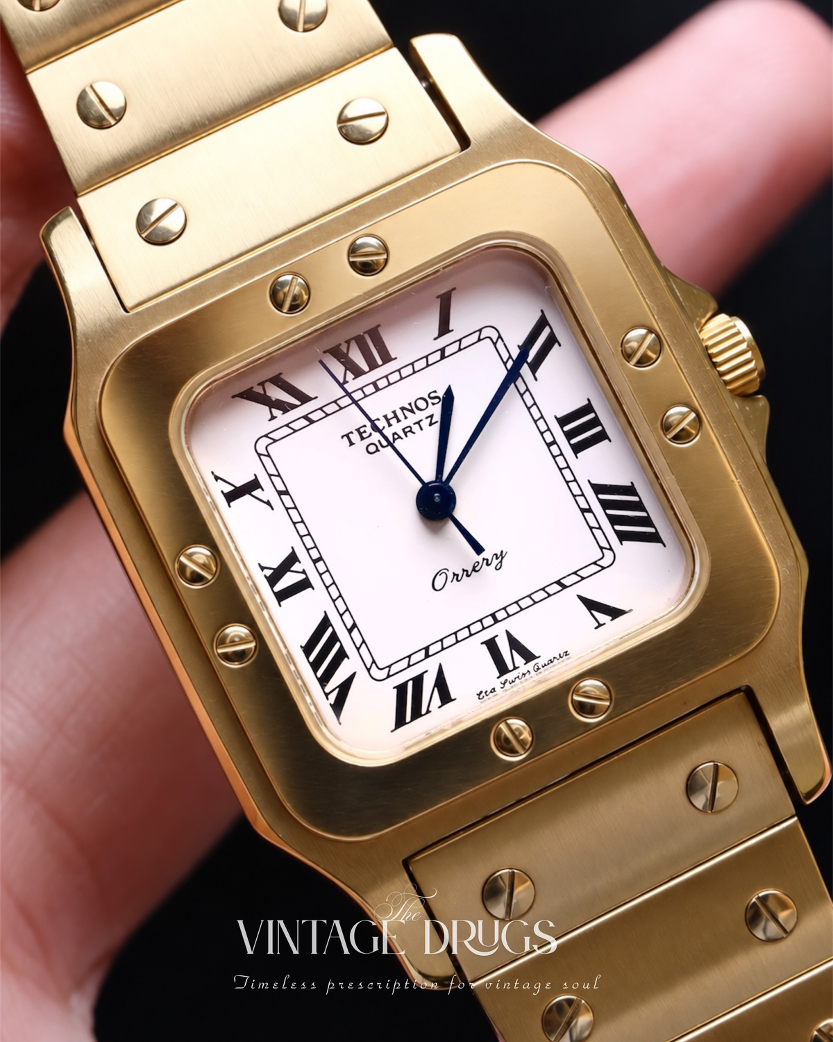 Technos Santos Homage — Rare Vintage Swiss Watch 1980s