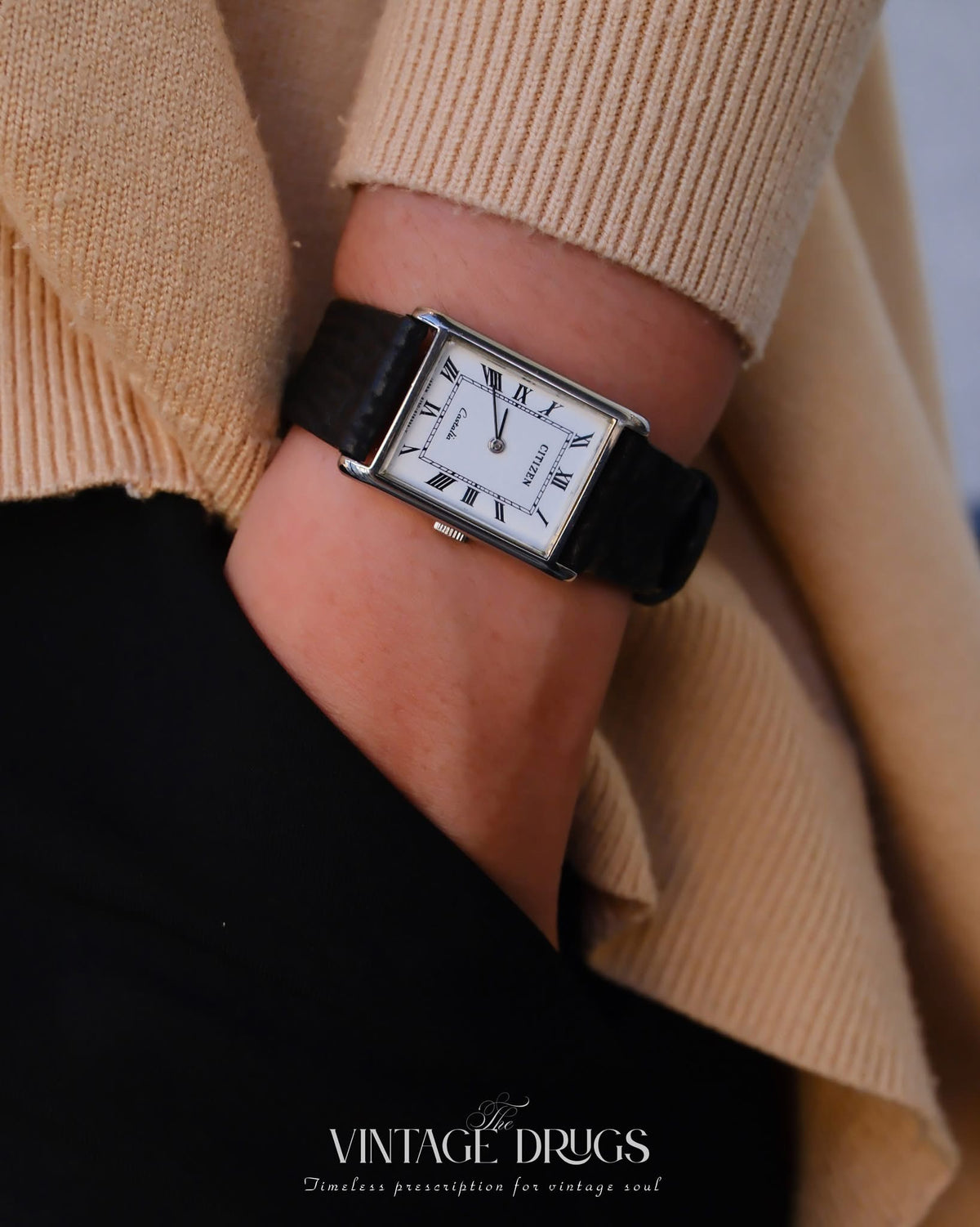Citizen Stainless Steel Vintage Japanese Mechanical Watch - Ref. 4-676807 S
