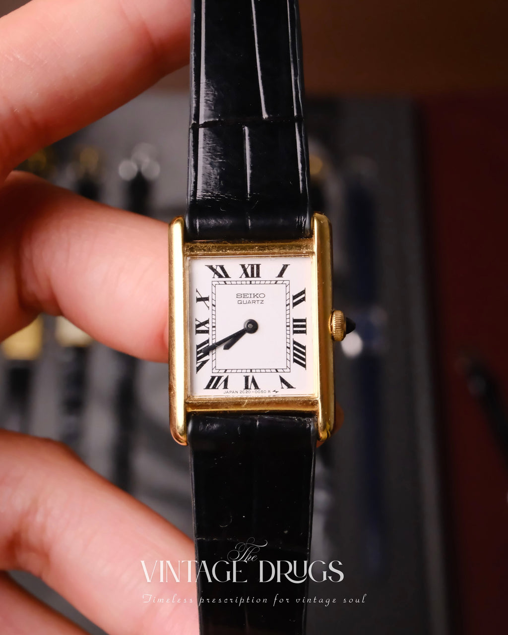 1980s Seiko Mini Tank Ref. 2C20-6550 — Super Rare 40th Anniversary Commemorative Edition