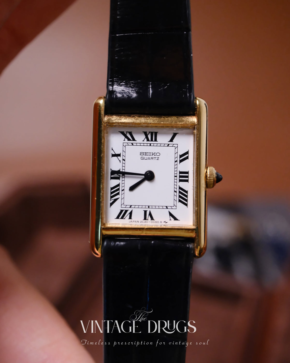 1980s Seiko Mini Tank Ref. 2C20-6550 — Super Rare 40th Anniversary Commemorative Edition