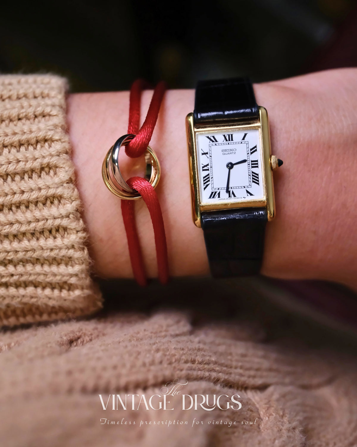 1980s Seiko Mini Tank Ref. 2C20-6550 — Super Rare 40th Anniversary Commemorative Edition
