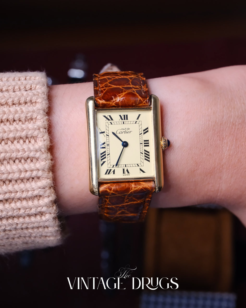1980s Cartier Vermeil Must de Vintage Watch
