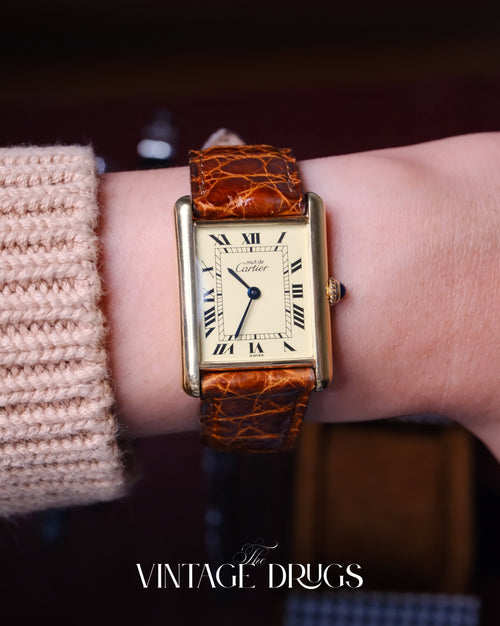 1980s Cartier Vermeil Must de Vintage Watch