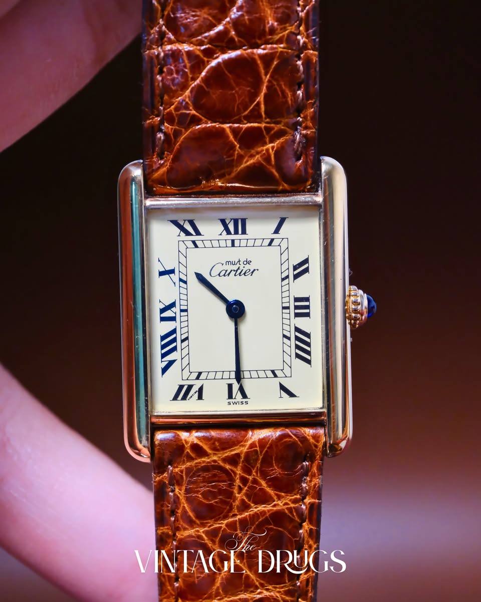 1980s Cartier Vermeil Must de Vintage Watch