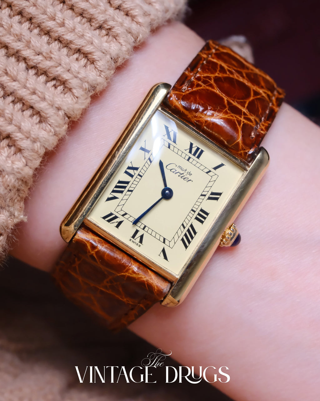1980s Cartier Vermeil Must de Vintage Watch